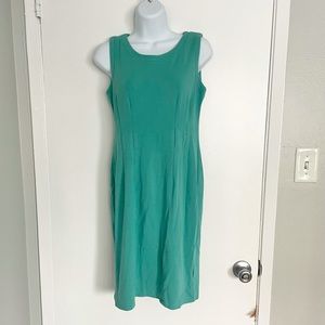 Calvin Klein Teal Sheath Dress Size 4